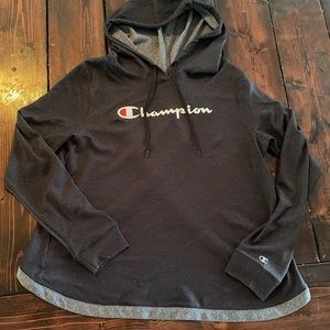 Champion hoodie with V back women’s small